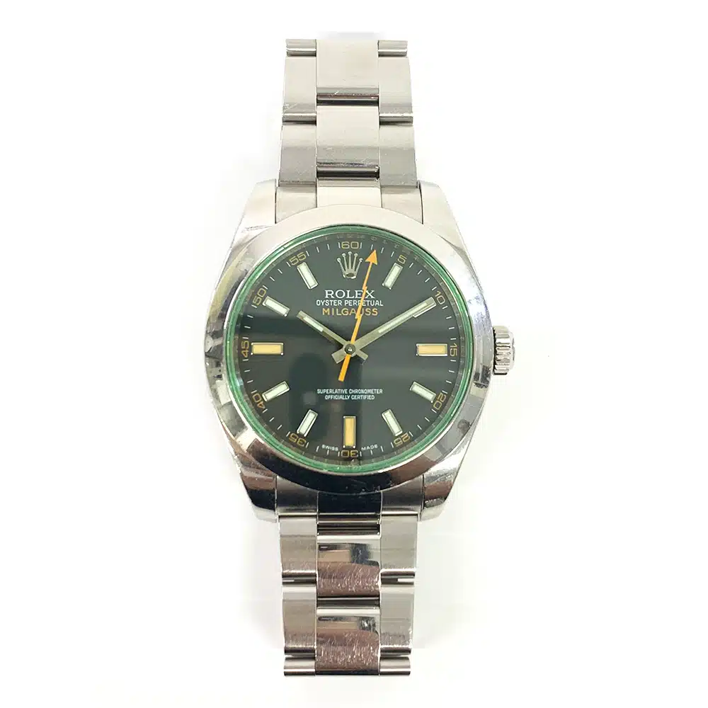 Rolex Oyster Bracelet 116400GV Milgauss 40mm Stainless Steel Black Dial Watch 2010 – image 2