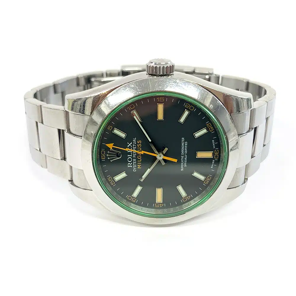Rolex Oyster Bracelet 116400GV Milgauss 40mm Stainless Steel Black Dial Watch 2010 – image 4