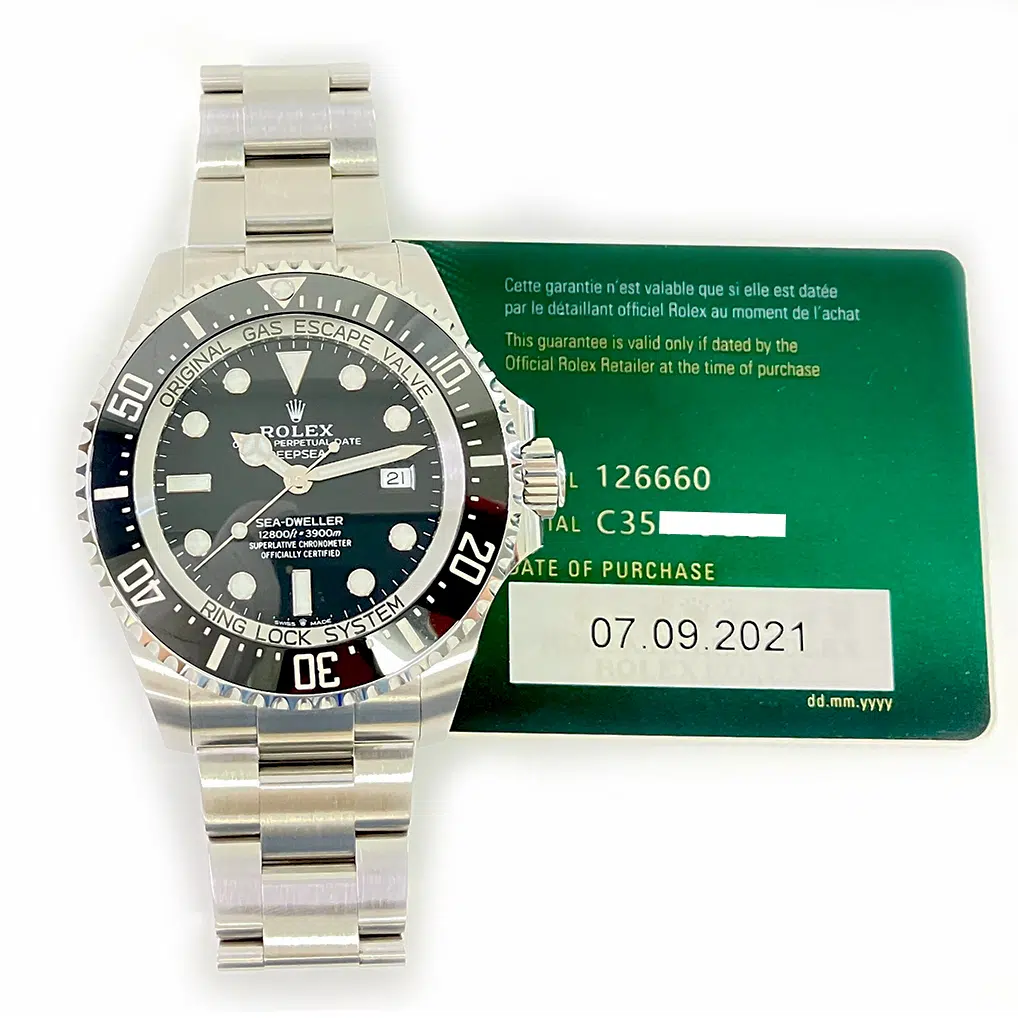 Rolex Sea-Dweller Deepsea 44mm Oyster 126660 Stainless Steel Watch Black Dial 2021 – image 2