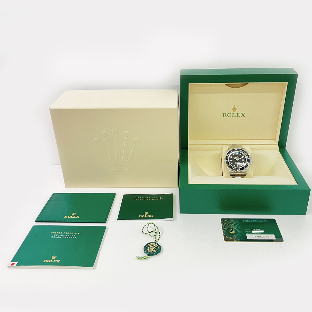 Rolex Sea-Dweller Deepsea 44mm Oyster 126660 Stainless Steel Watch Black Dial 2021