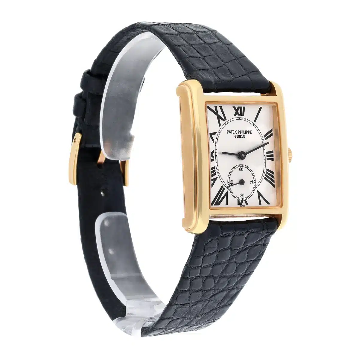 Patek Philippe 5014J Gondolo 18k Yellow Gold Silver Dial Mens Manual Watch – image 6