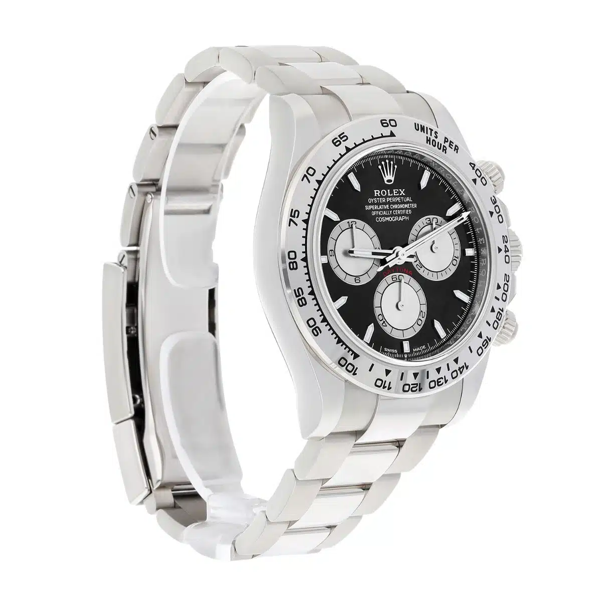 Rolex Cosmograph Daytona 18k White Gold Watch Black Dial “Baby LeMans” 126509 – image 6