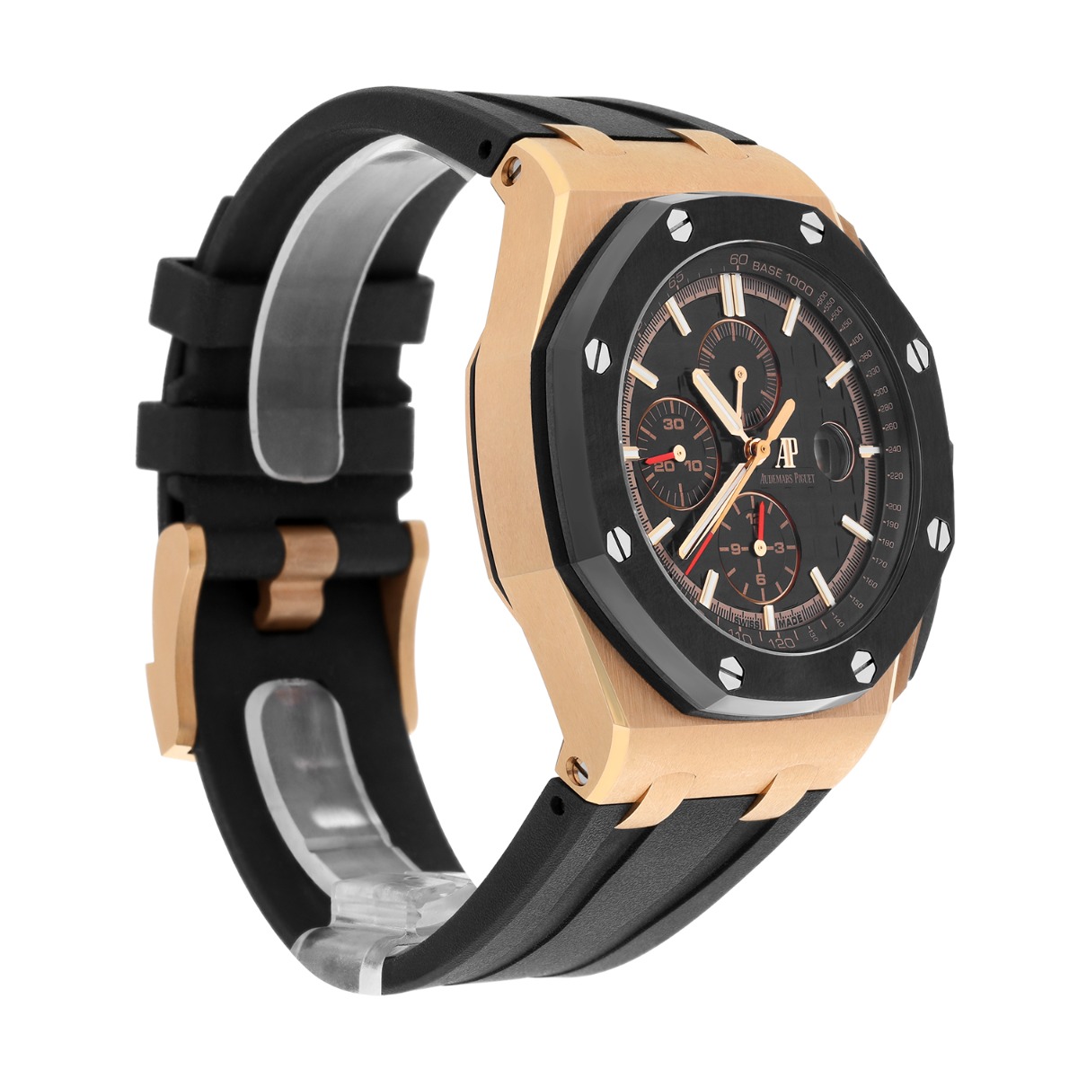 Audemars Piguet 26401RO.OO.A002CA.02 Royal Oak Offshore Black Dial Black Strap