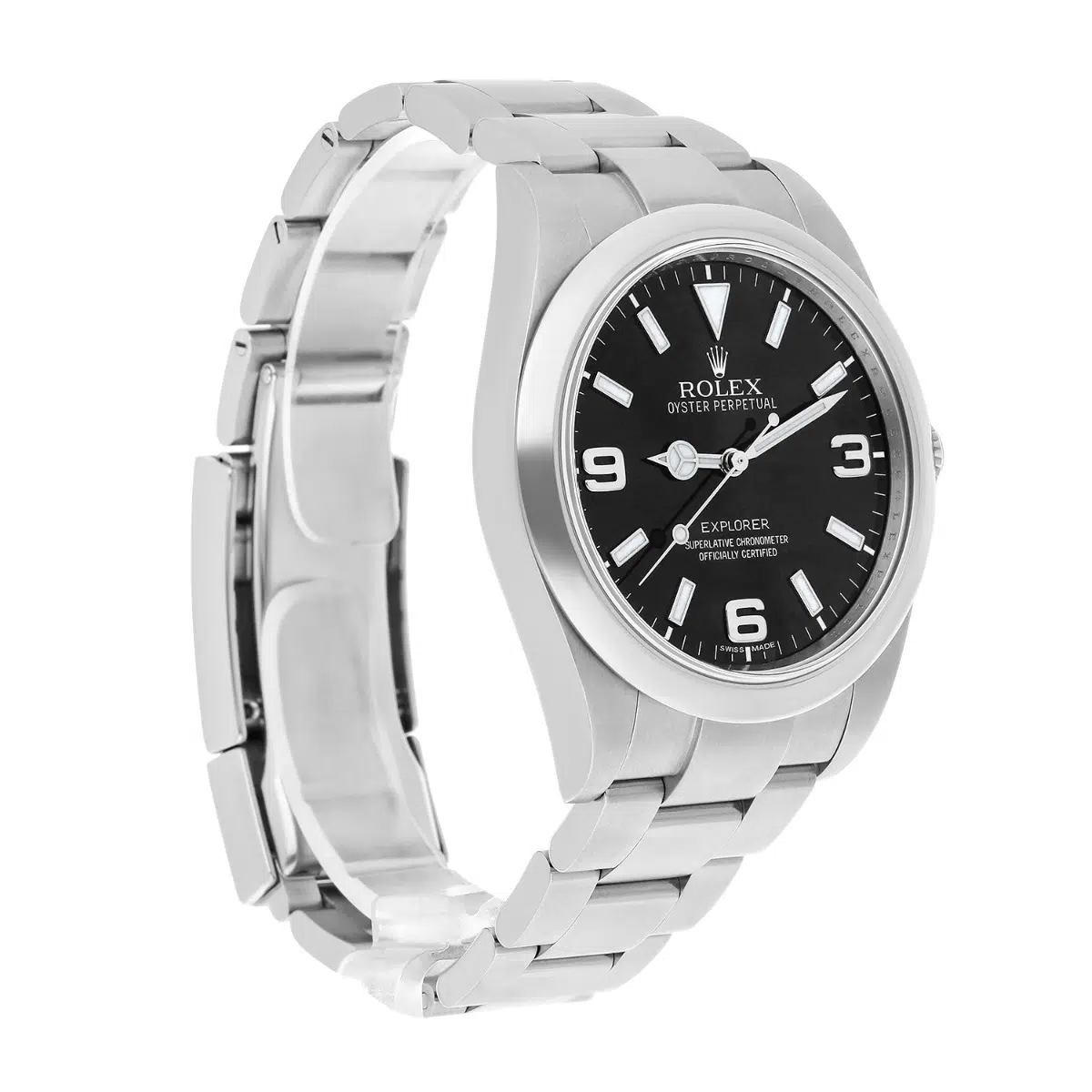 Rolex Explorer 214270 39mm Explorer Black Dial Stainless Steel Watch 3-6-9 – image 4