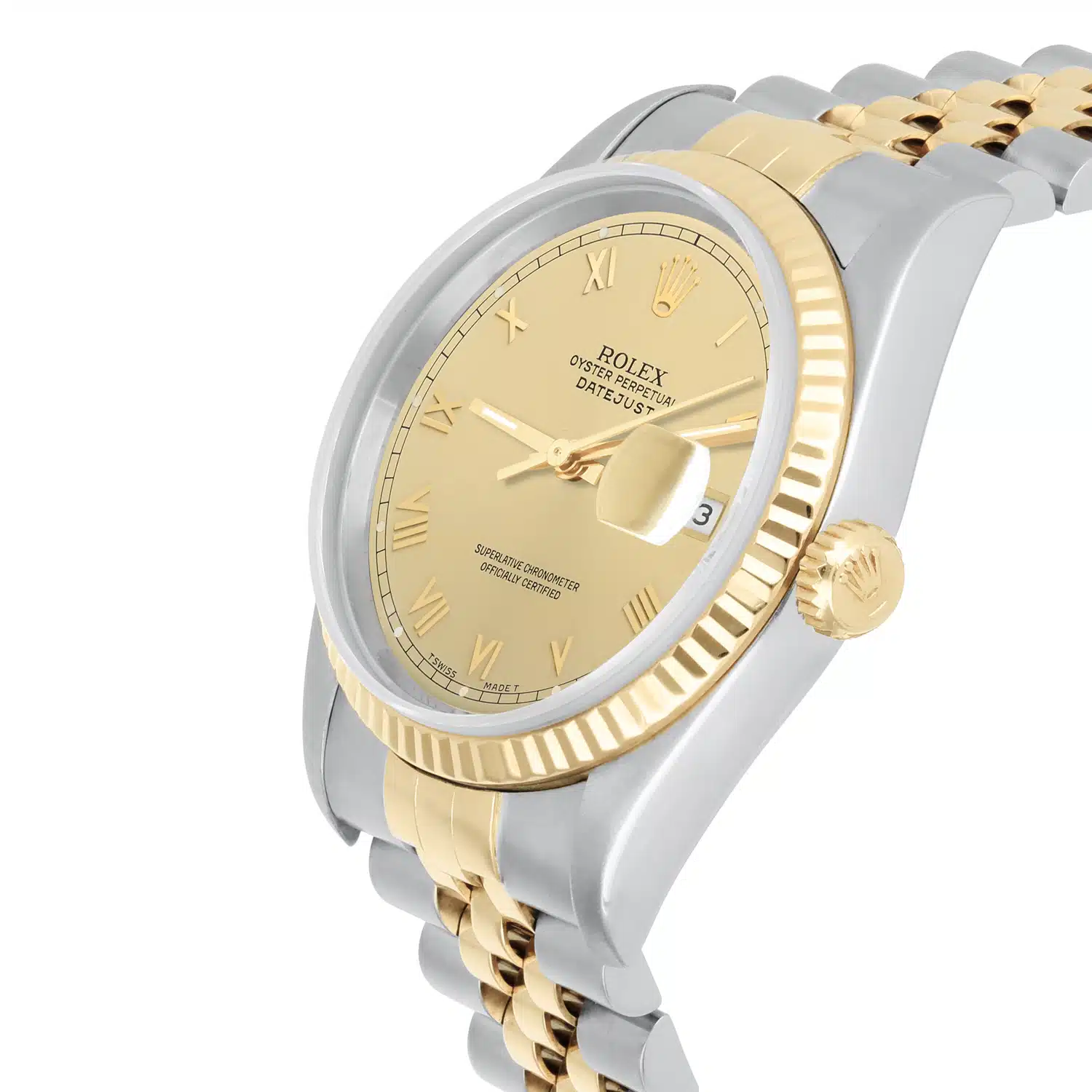 Rolex Datejust 36mm Two Tone Champagne Roman Dial Jubilee 16233 Circa - 1995 – image 5