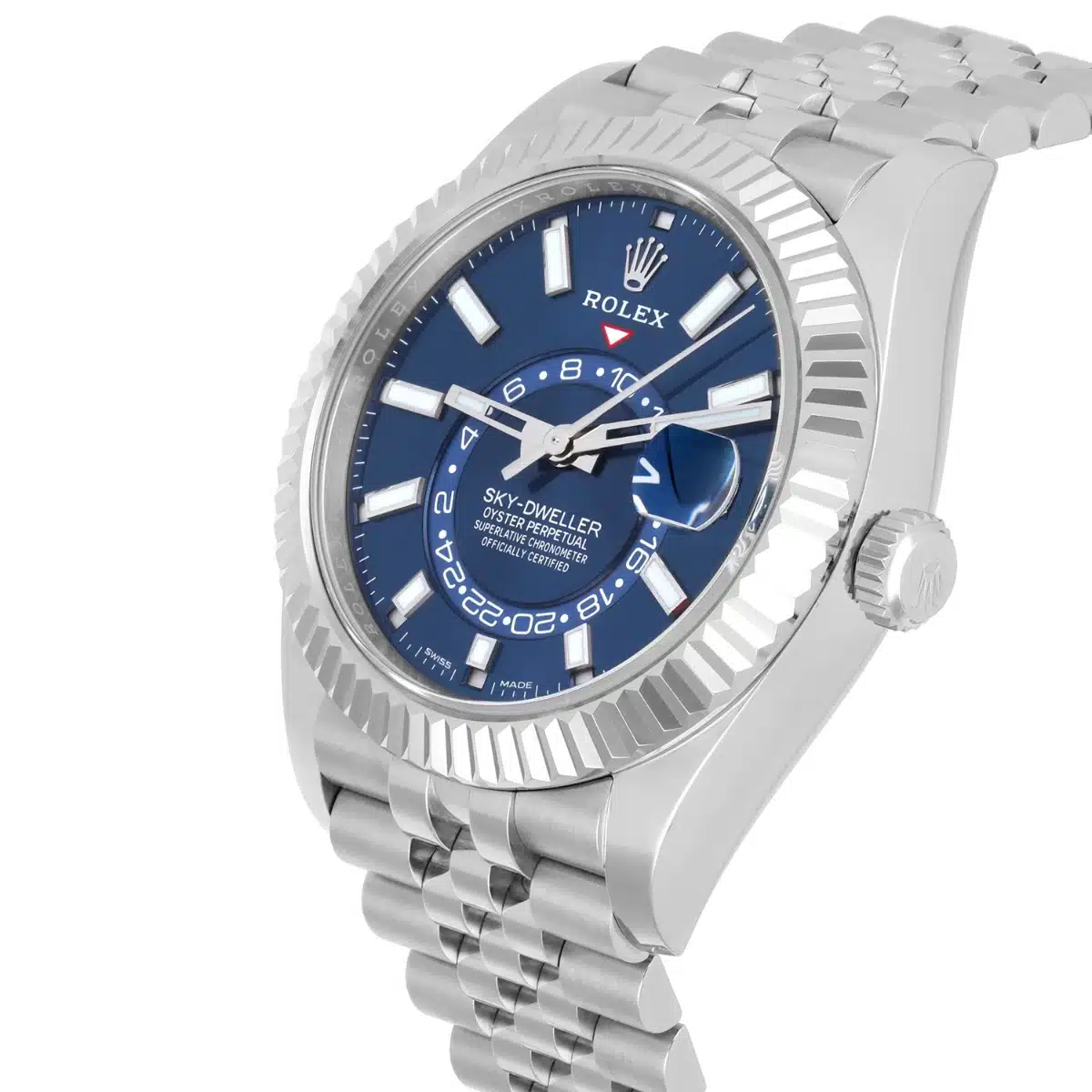 Rolex Sky Dweller 326934-0004 Blue Dial Automatic Watch 42mm Jubilee Box Papers – image 3
