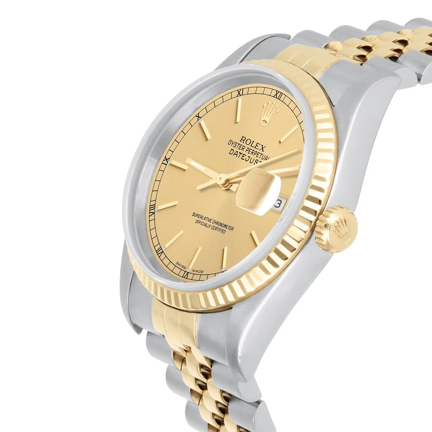 Rolex Datejust 36mm Two Tone Champagne Dial Jubilee 16233 Circa 1995 – image 4