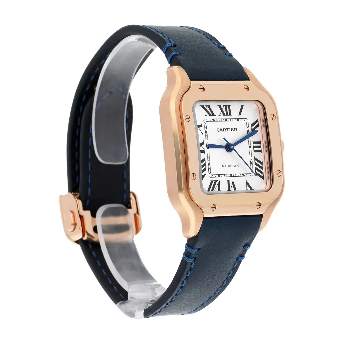 Cartier Santos Rose Gold Automatic Ladies Watch WGSA0028 Medium Complete – image 4