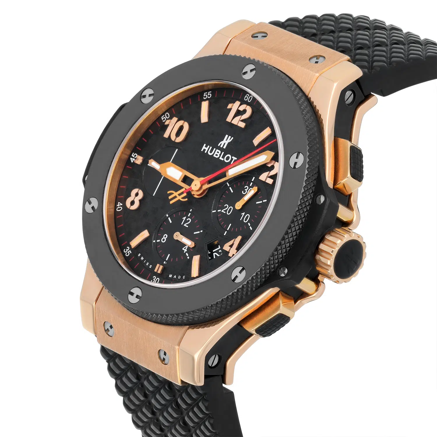 Hublot Big Bang Black 301.PB.131.RX Rose Gold with Black Rubber Watch – image 3