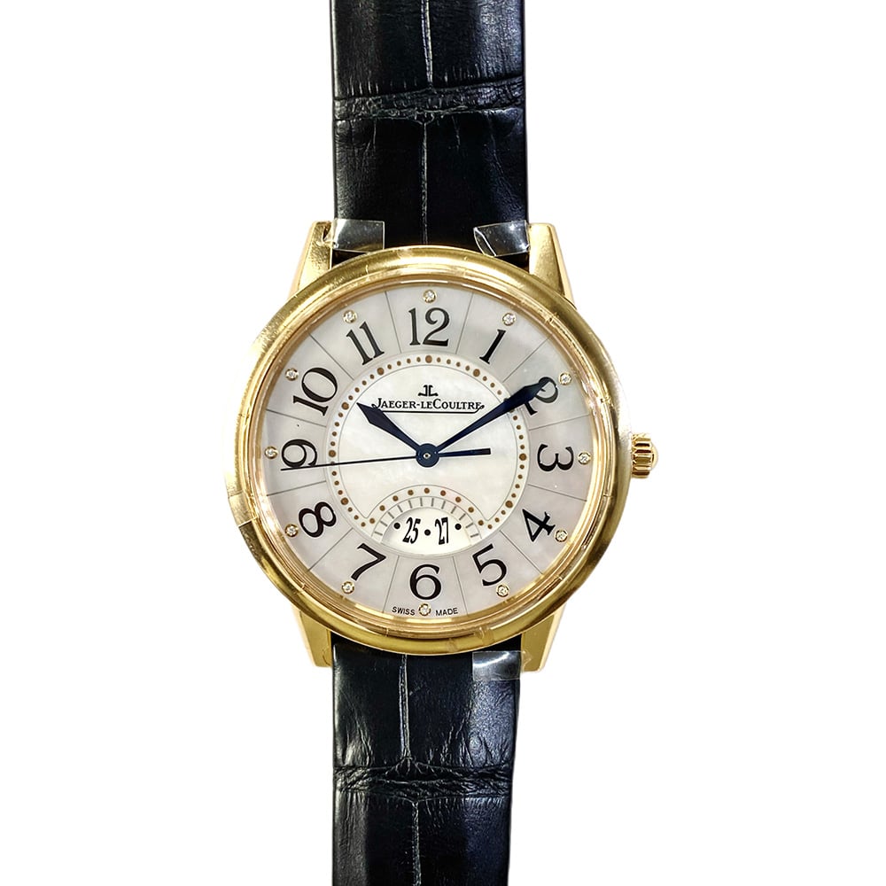 Jaeger-LeCoultre Rendez-Vous Q3542490 Rose Gold with Black Leather Watch White Dial 2018