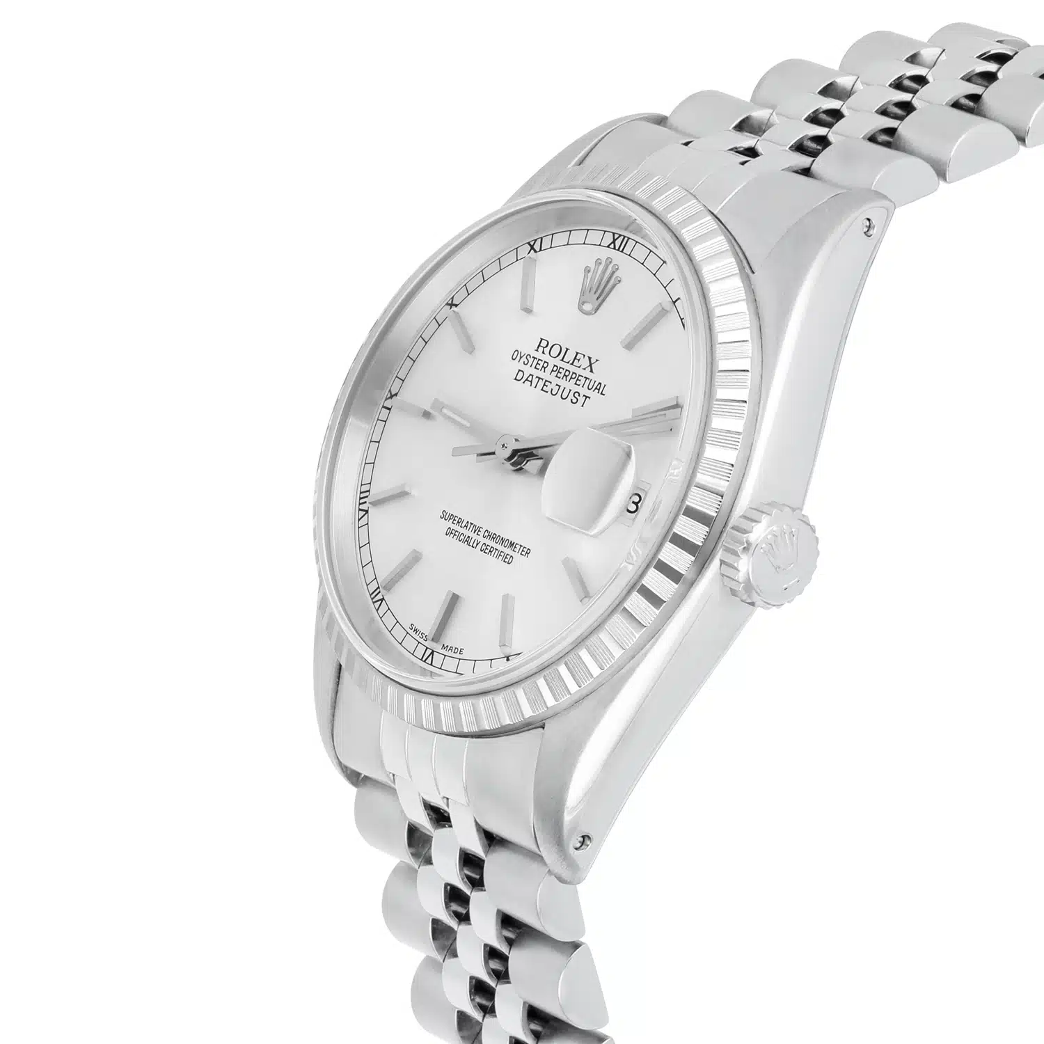 Rolex Datejust 36mm Stainless Steel 16030 Silver RT Index Dial, Circa 1985 – image 3