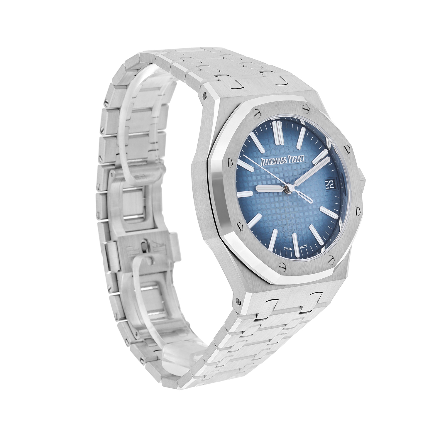 Audemars Piguet Royal Oak 15510BC.OO.1320BC.02 Blue Index Dial White Gold