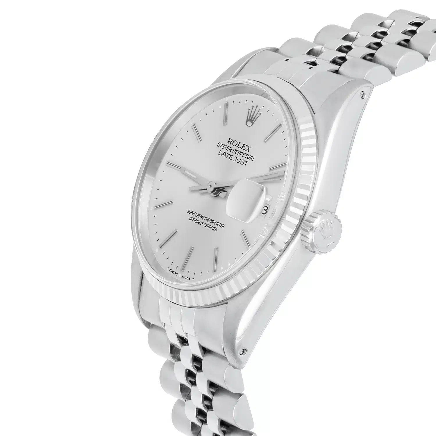 Rolex Datejust 36mm Stainless Steel 16014 Silver Stick Dial, Circa 1987 – image 3