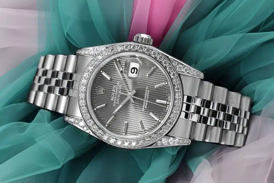 Rolex Datejust 31 Grey Index Dial Stainless Steel Diamond Ladies Watch 68274 – image 3