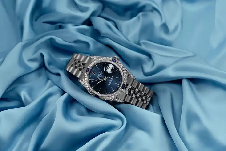 Rolex Datejust 31 Blue Index Dial Sapphire & Diamond Steel Watch 68274 – image 3