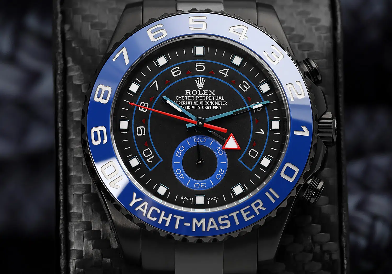 Rolex Yacht-Master II Black Dial PVD/DLC Coated Stainless Steel Watch 116680 – image 3