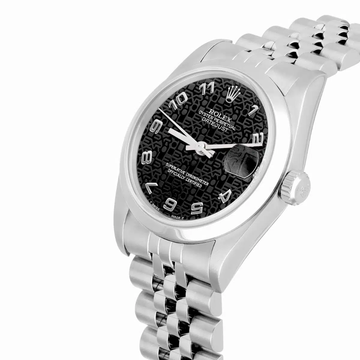 Rolex Datejust 31mm 78240 Black Arabic Dial Stainless Steel Watch Circa 2000 – image 5