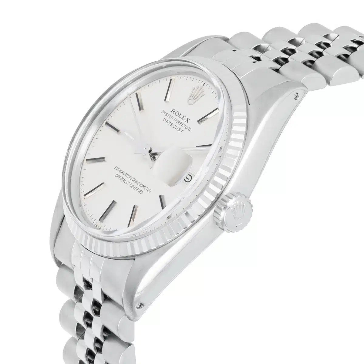 Rolex Datejust 36mm Stainless Steel 16014 Silver Index Dial, Jubilee Circa 1978 – image 3
