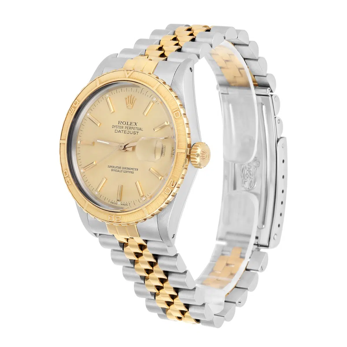 Rolex Datejust Turn-O-Graph 16253 Steel/18k Gold 36mm Champagne Dial Circa 1987 – image 3