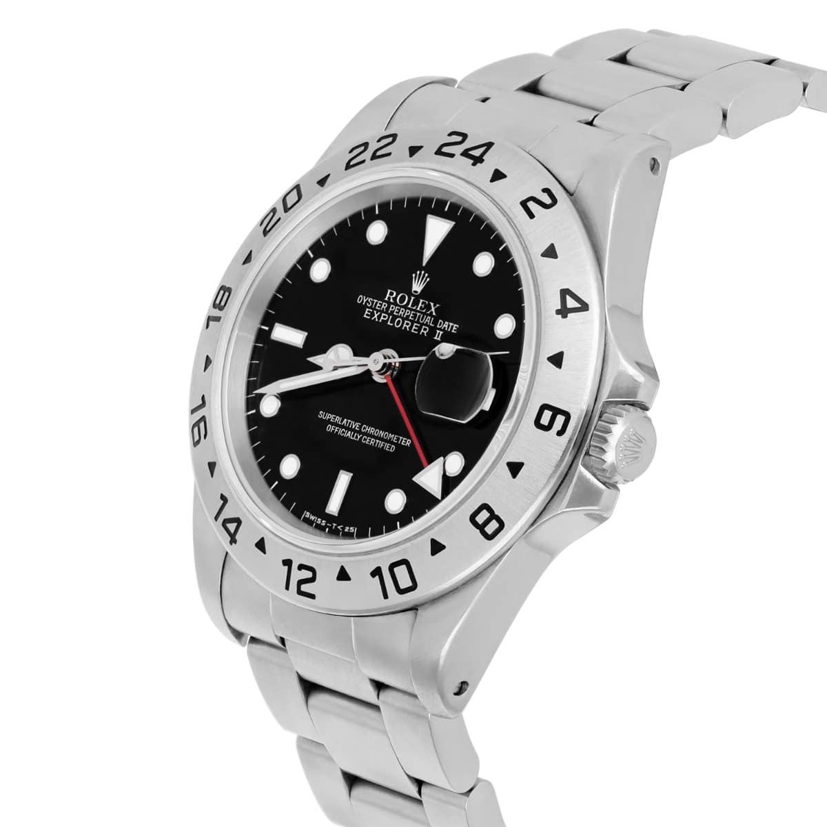 Rolex Explorer II 16570 40mm Stainless Steel Black Dial Men's Watch Year 1997