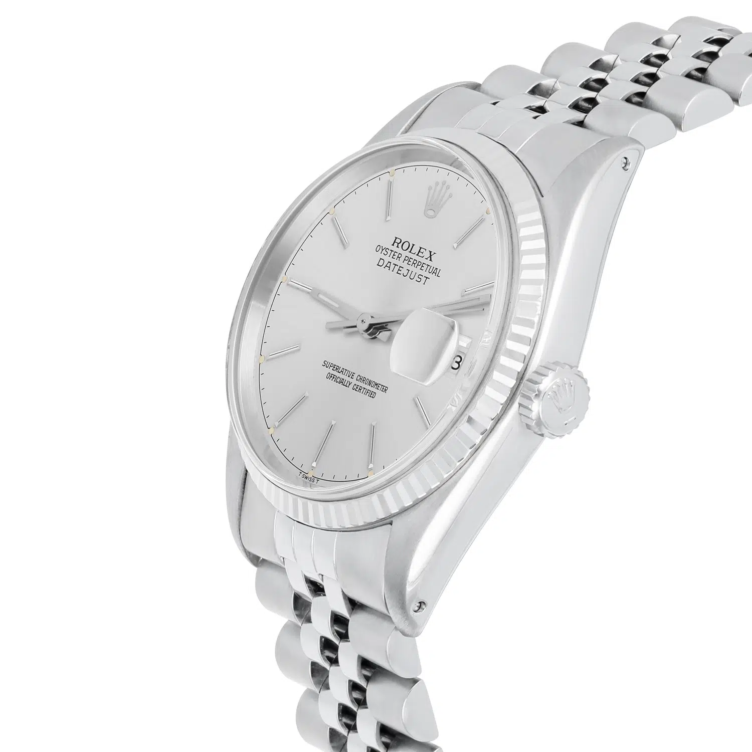 Rolex Datejust 36mm Stainless Steel 16014 Silver Index Dial, Circa 1987 – image 3