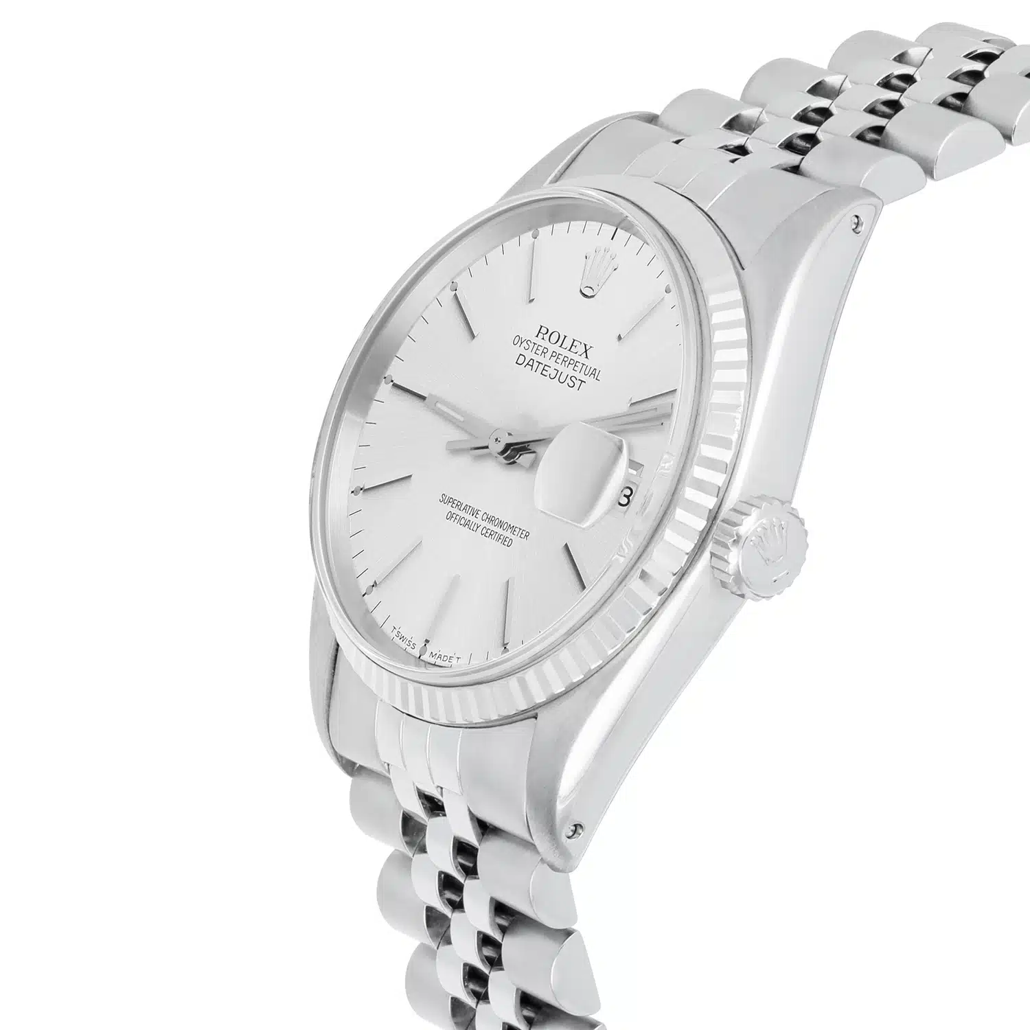 Rolex Datejust 36 Stainless Steel 16014 Silver Index Dial Circa 1979 – image 3