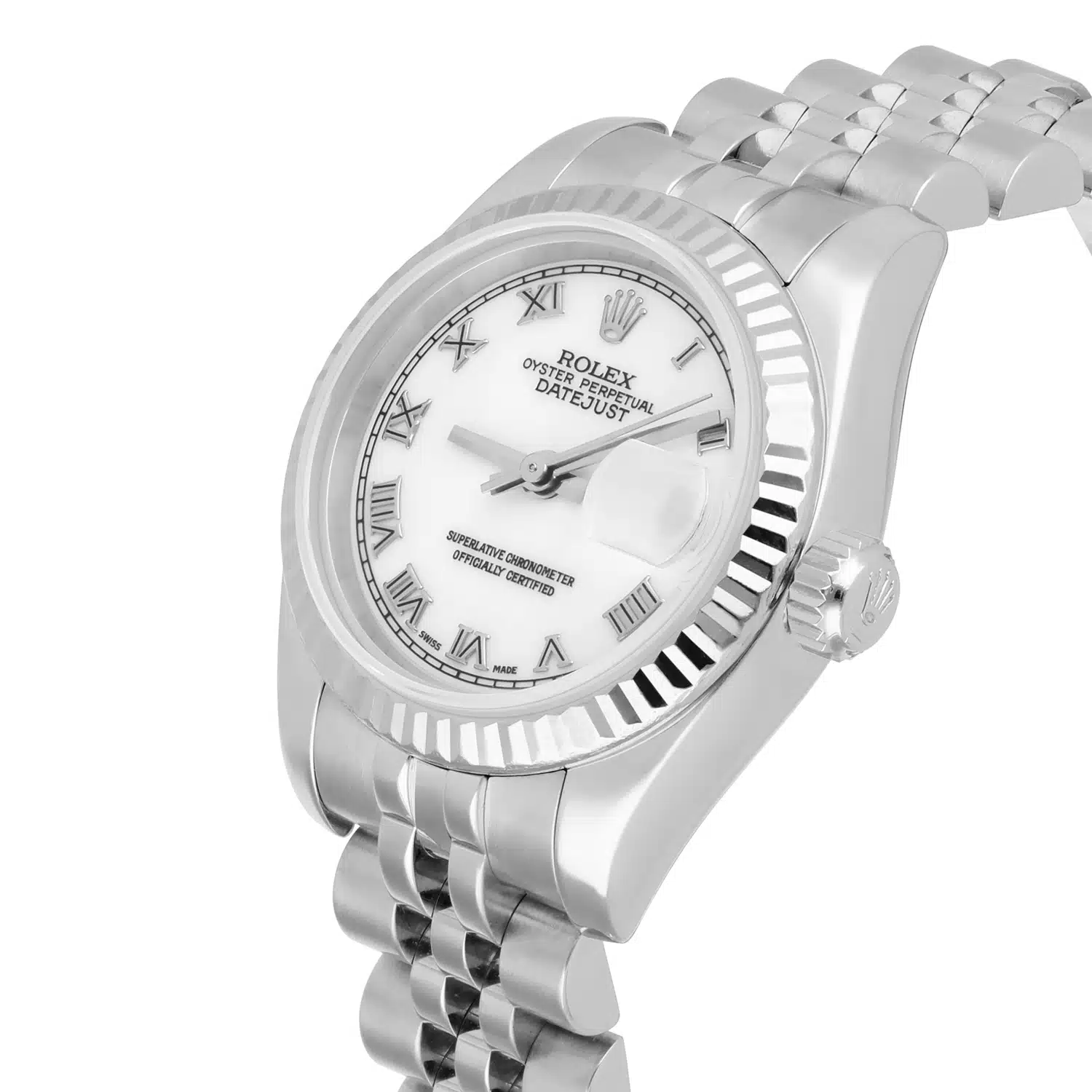 Rolex Lady-Datejust 26mm 179174 Steel & White Gold Watch Roman Dial – image 3
