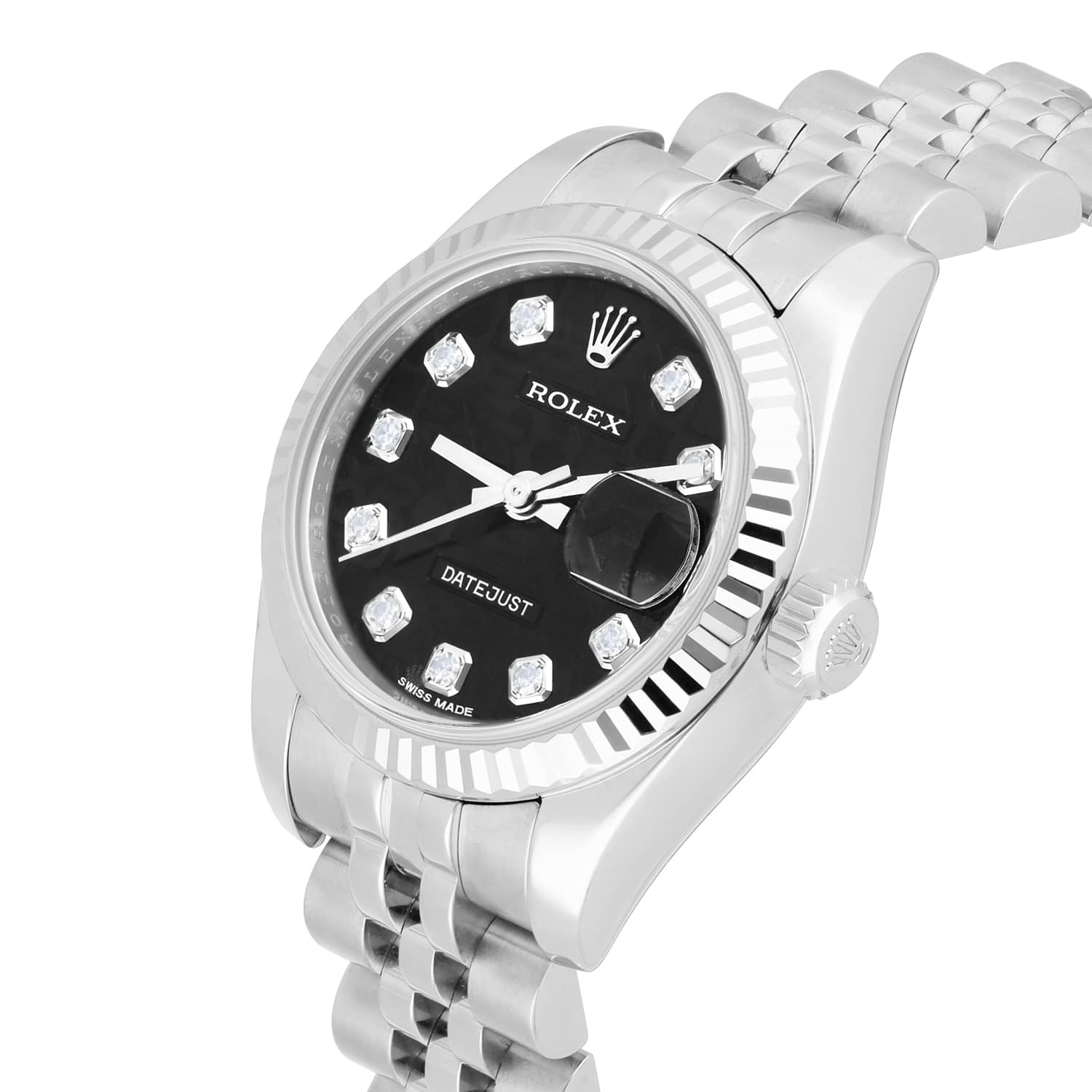 Rolex Lady-Datejust Authentic Womens 26 Black Jubilee Dial Complete 2018