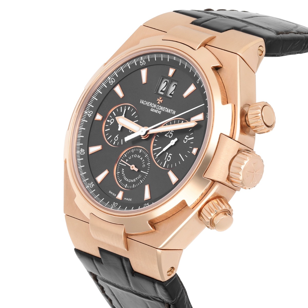 Vacheron Constantin Overseas Automatic Rose Gold Mens Watch Date 49150/000R-9338