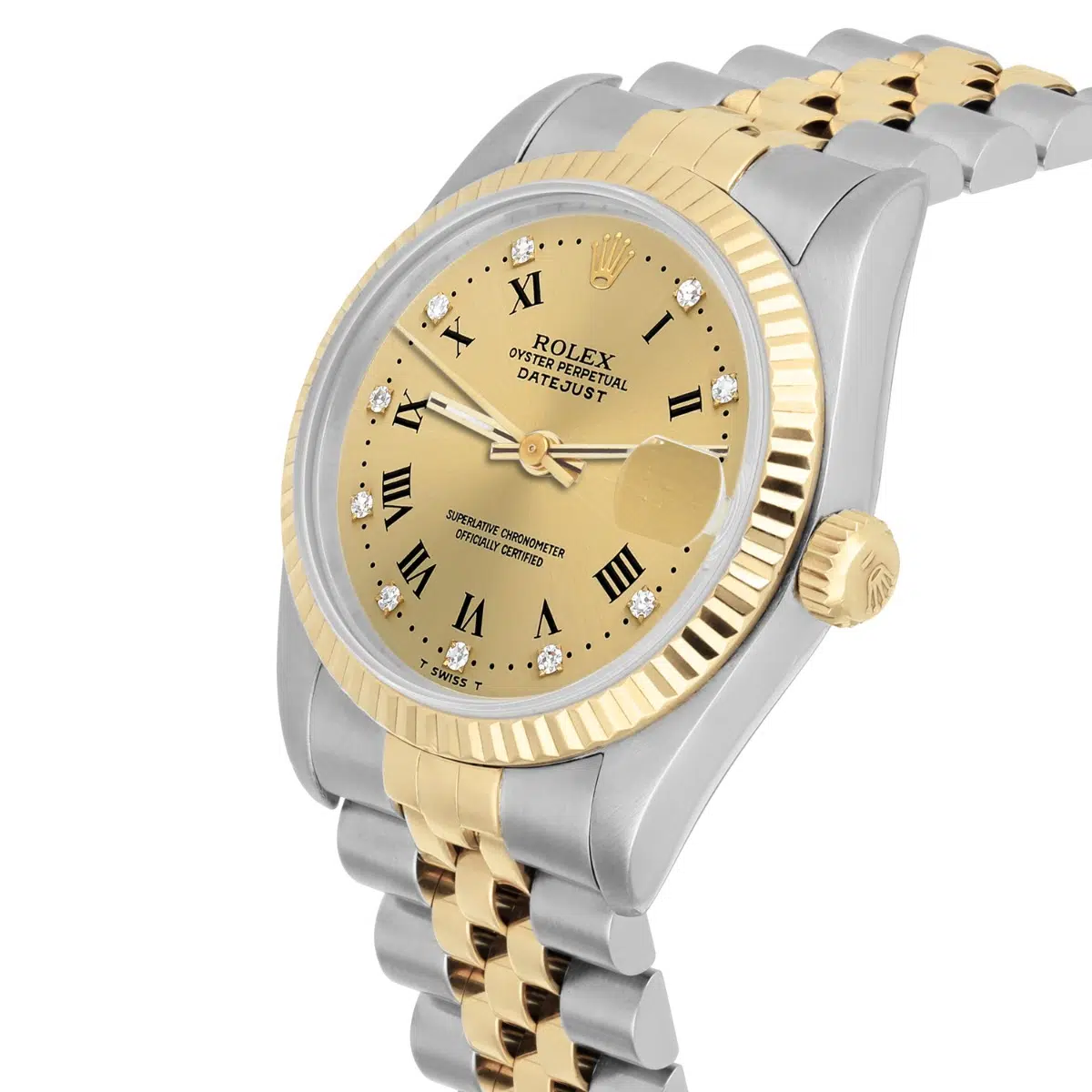 Rolex Datejust 31mm 68273 Champagne Dial Stainless Steel/Yellow Gold Watch Circa 1993 – image 3