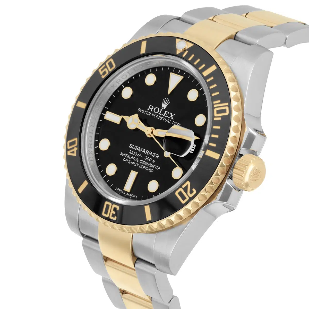 Rolex Submariner Date 116613LN Black Dial Ceramic Bezel 18k Gold/Steel Watch – image 3