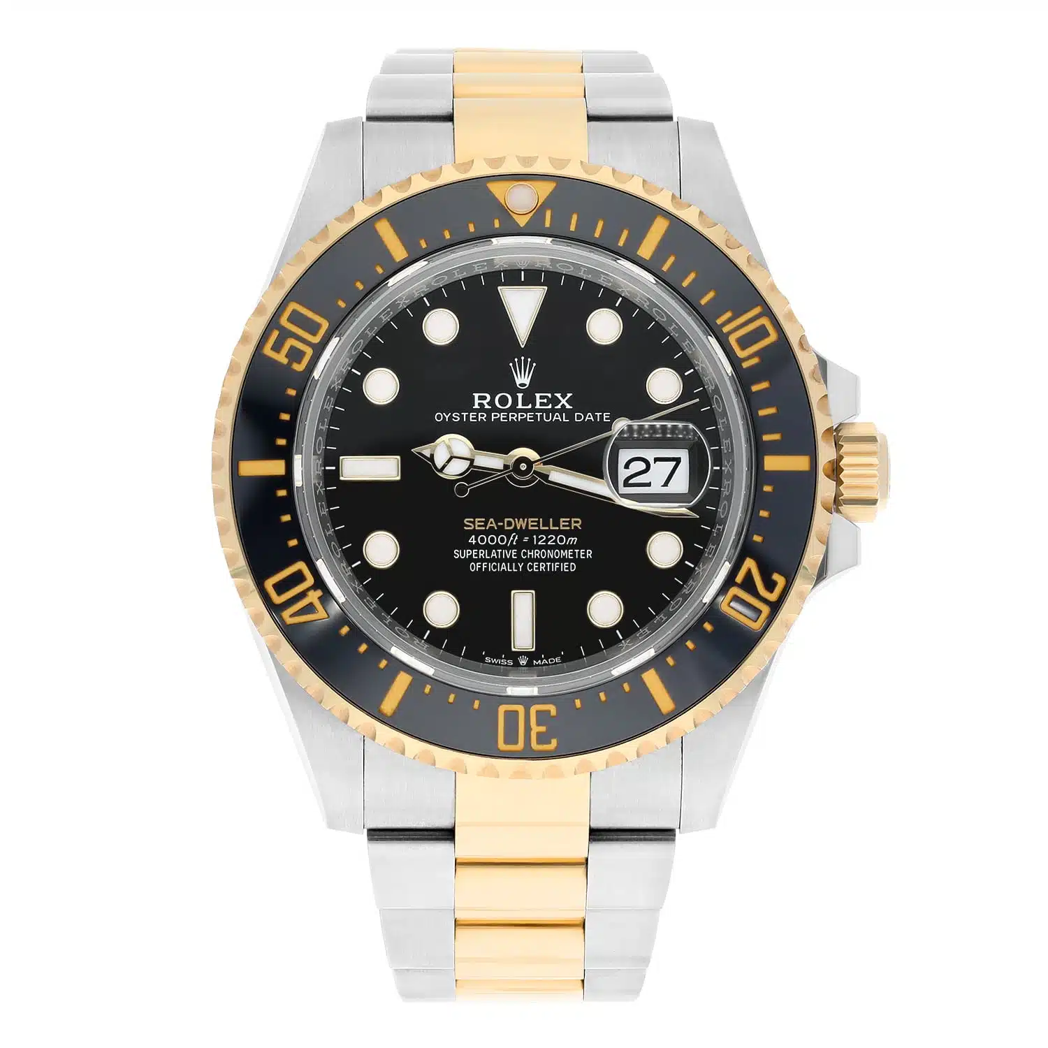 Rolex Sea-Dweller 126603 Stainless Steel with Yellow Gold Watch ( Black Dial ) – image 3