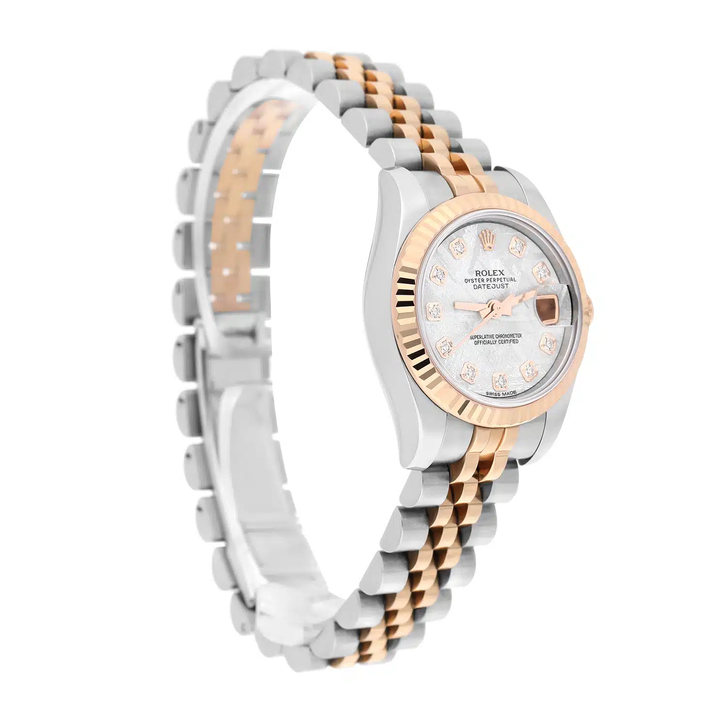 Rolex Lady-Datejust 26mm Stainless Steel & Rose Gold 179171 Meteorite Diamond – image 3