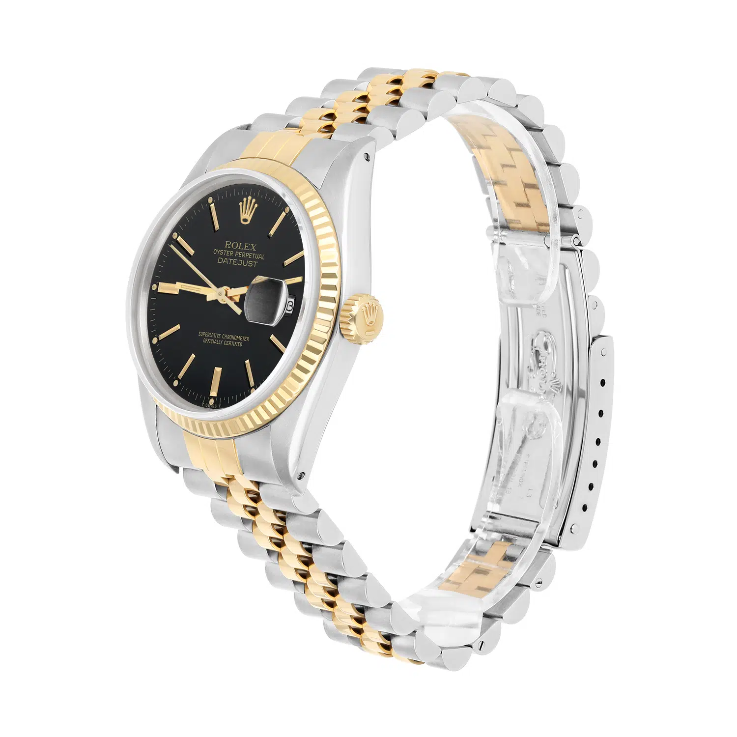 Rolex Datejust 36mm Two Tone Black lndex Dial Jubilee 16013 Circa 1987 Complete – image 3