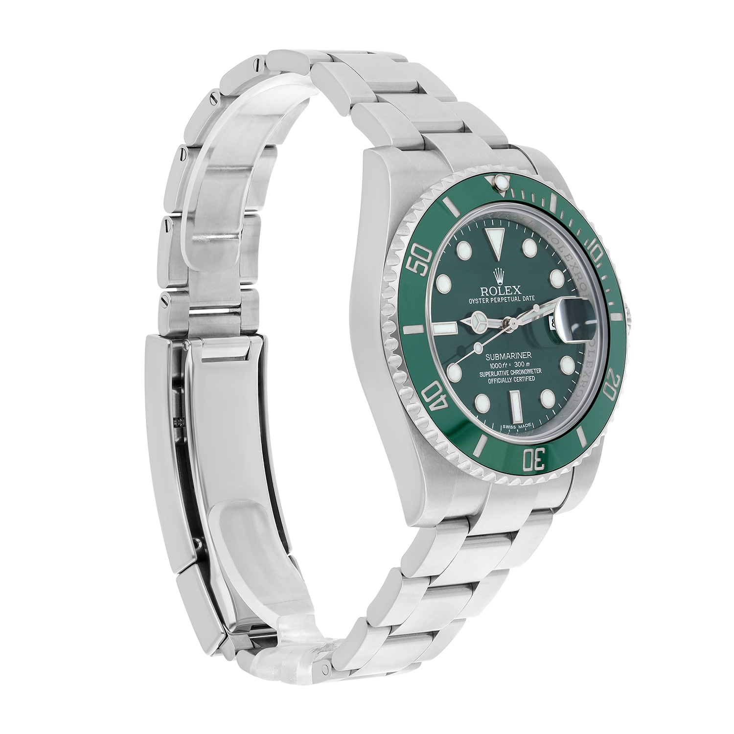Rolex Submariner Date 40mm 116610LV HULK Steel Green Ceramic Bezel-Green Dial