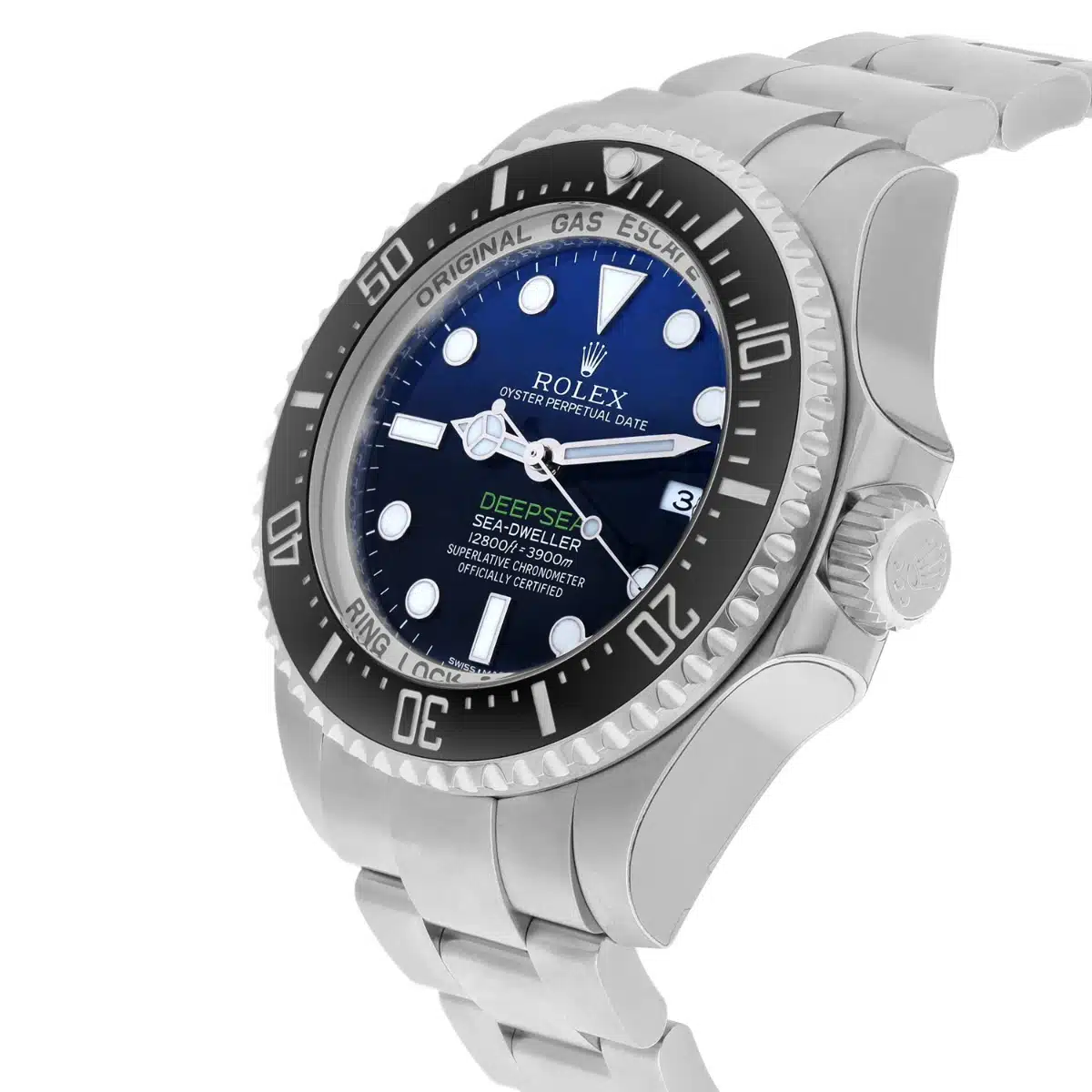 Rolex DeepSea Sea-Dweller 44mm 116660D Stainless Steel Watch Black & Blue Dial James Cameron – image 3