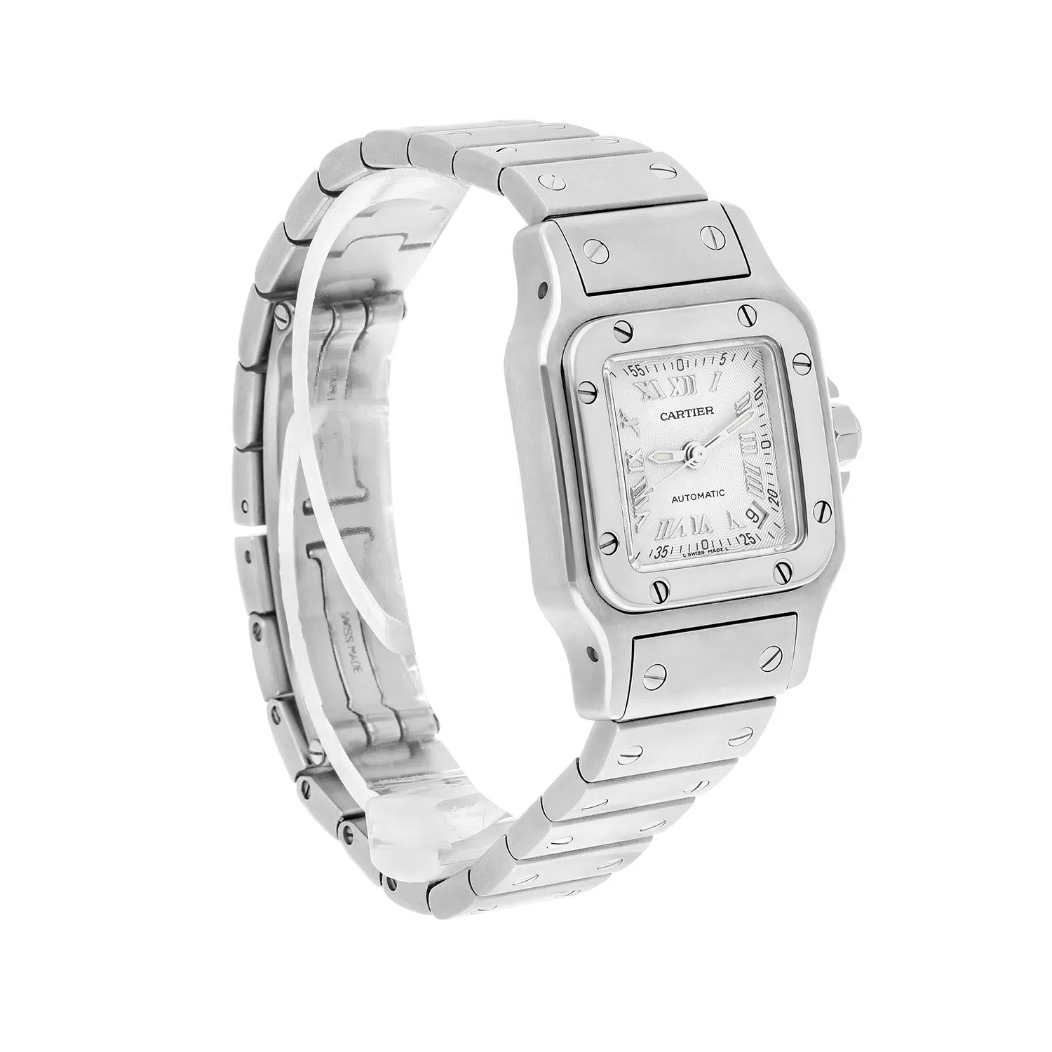 Cartier Santos Galbée Silver Dial Small Steel Ladies Watch W20054D6/2423 – image 3