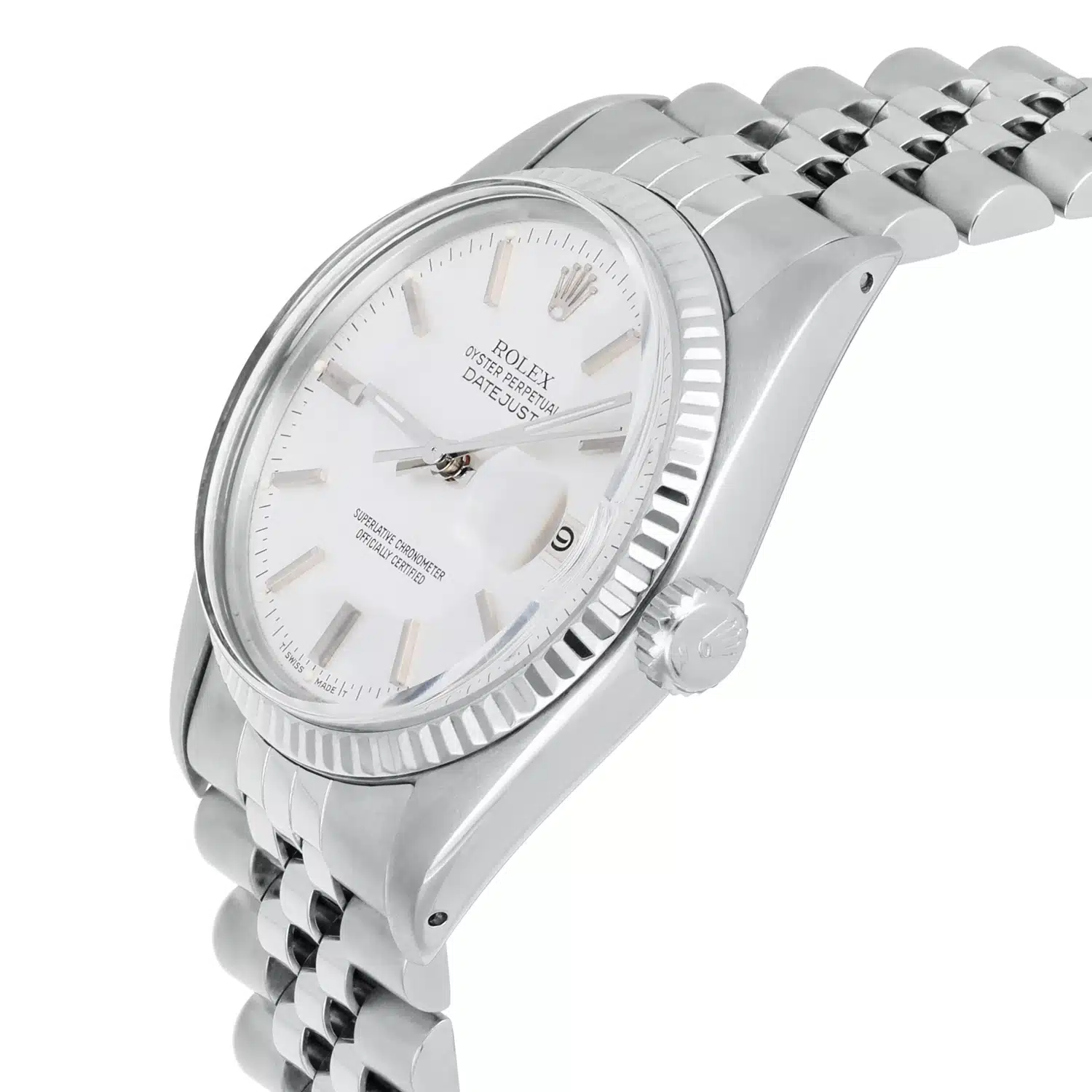 Rolex Datejust 36mm Stainless Steel 16014 Silver Linen Dial, Jubilee Circa - 1979 – image 4