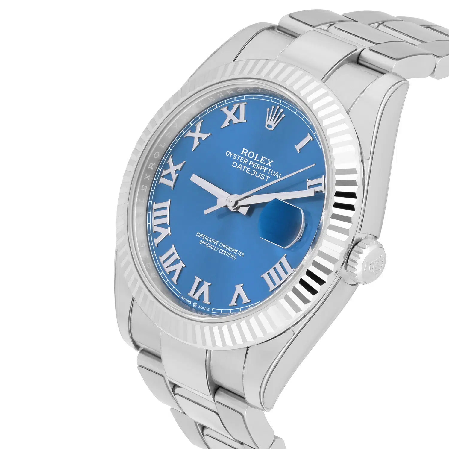 Rolex Datejust 126334 Stainless Steel 41mm Blue Roman Dial Complete MINT 2021 – image 3