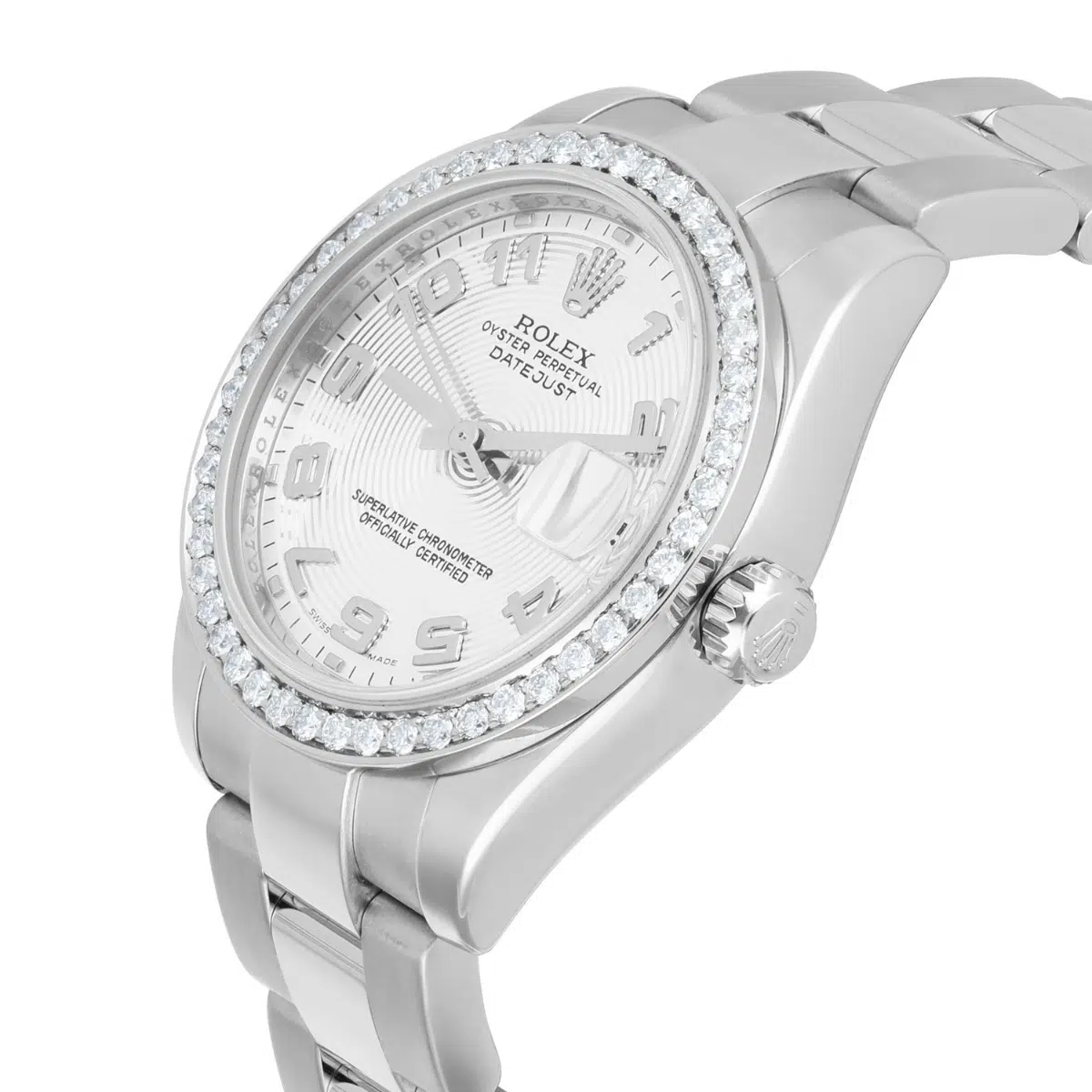 Rolex Lady-Datejust 178240 31mm Stainless Steel Diamond Bezel with Concentric Silver Dial Watch – image 6