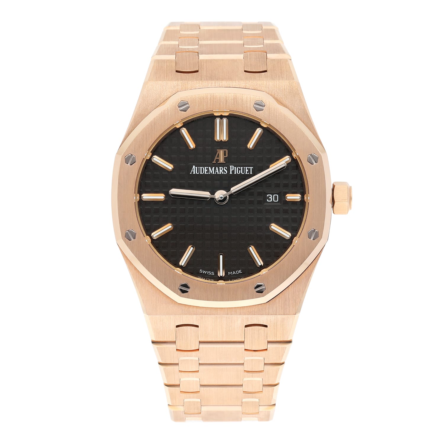 AP Royal Oak Lady 33mm Rose Gold Brown Dial