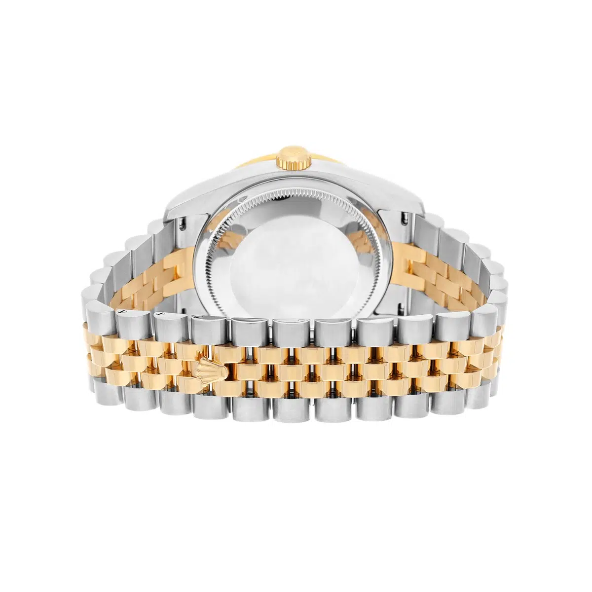 Rolex Datejust 36 Gold & Steel 116233 Champagne Roman Dial Diamond Bezel Jubilee Watch – image 8