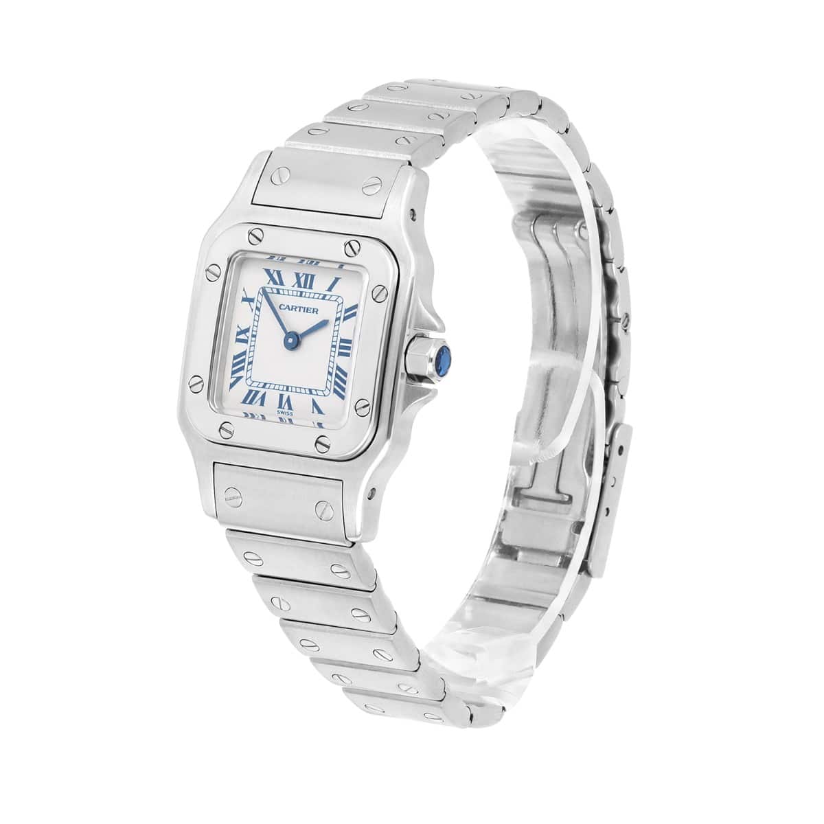 Cartier Santos Galbee W20056D6/1565 24mm Stainless Steel with Silver Dial Ladies Watch