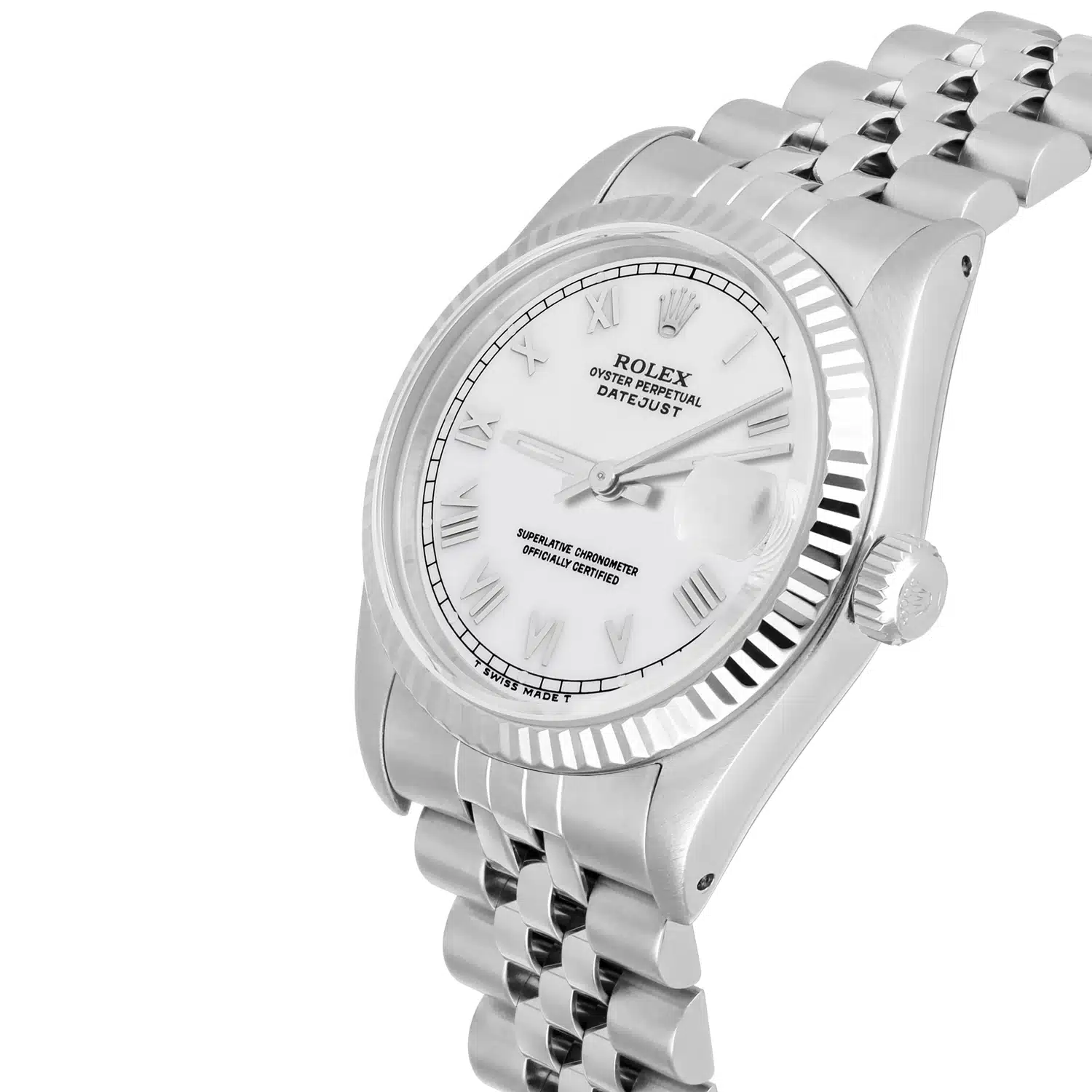 Rolex Datejust 31mm 68274 White Roman Dial Stainless Steel Watch – image 3