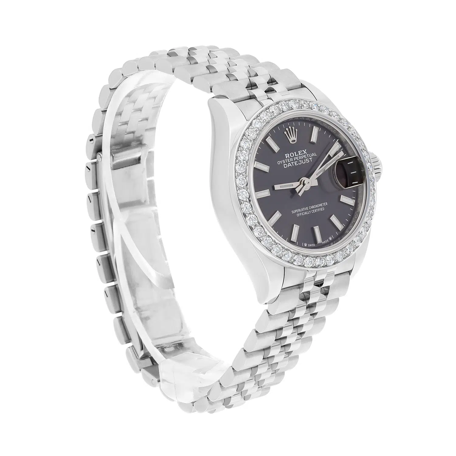 Rolex Datejust 28 Dark Grey Diamond Stainless Steel Jubilee 279160 New 2022 – image 6