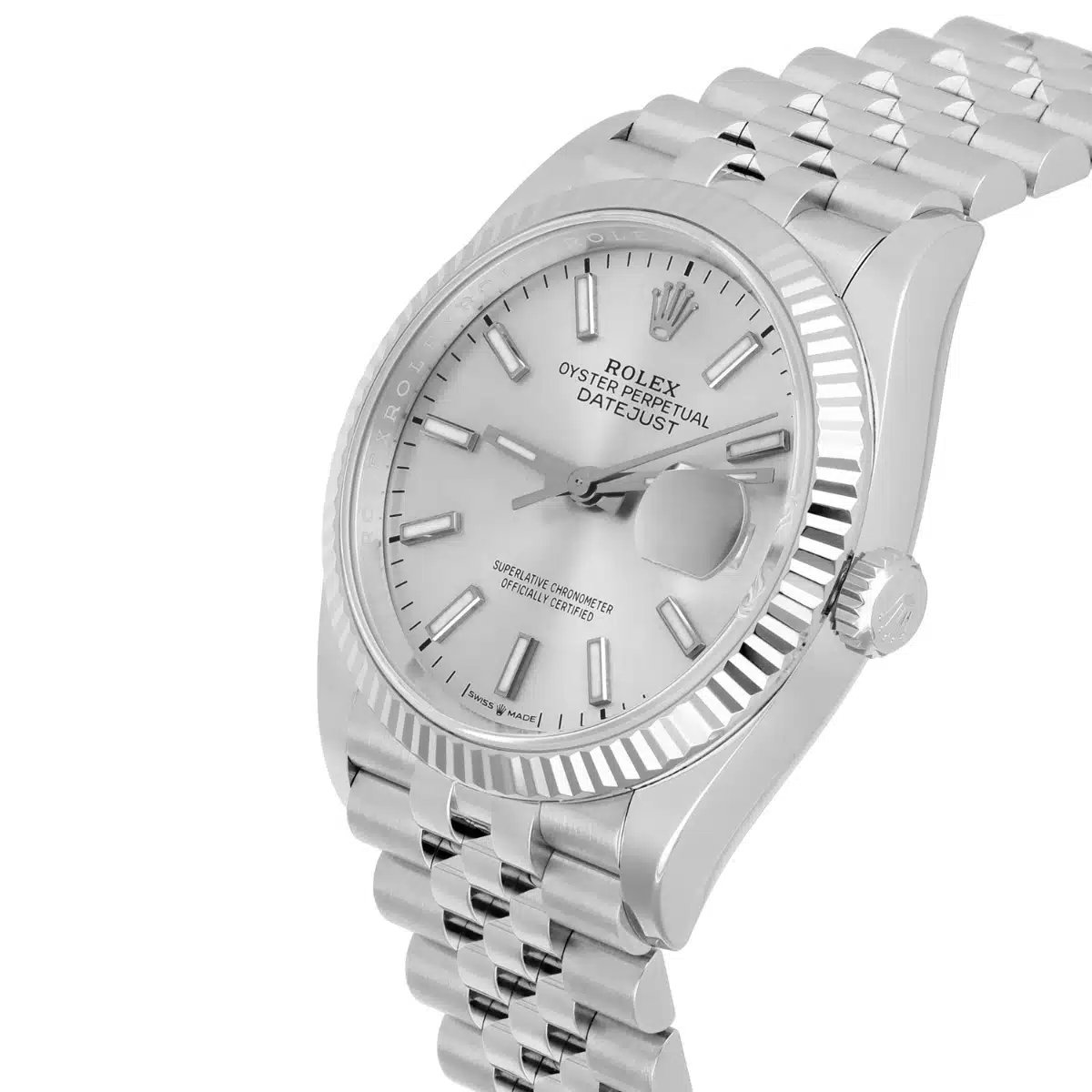 Rolex Datejust 126234 Steel 36mm Silver Index Dial Jubilee Bracelet Complete – image 3