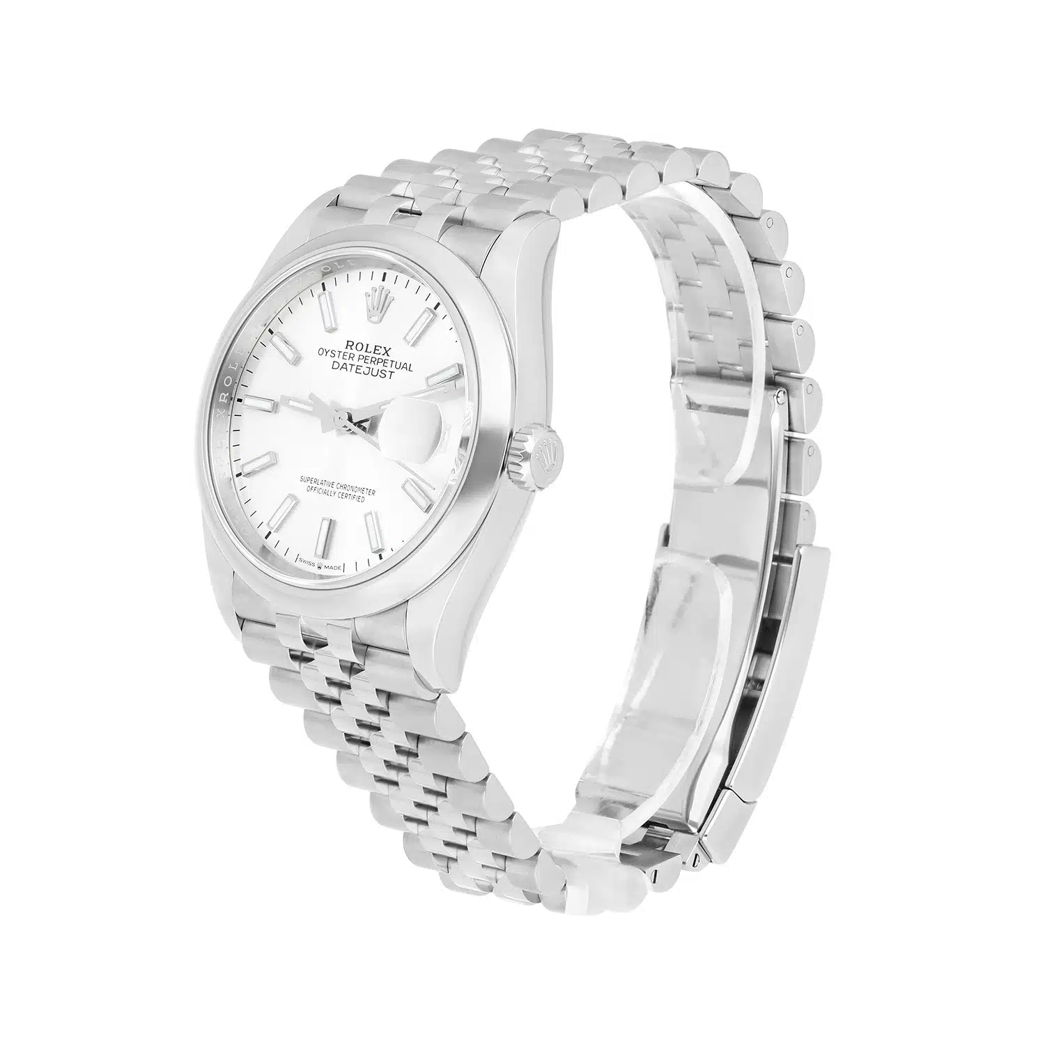 Rolex Datejust 36mm Jubilee Steel Silver Dial Automatic Mens Watch 126200 - 2023 – image 3
