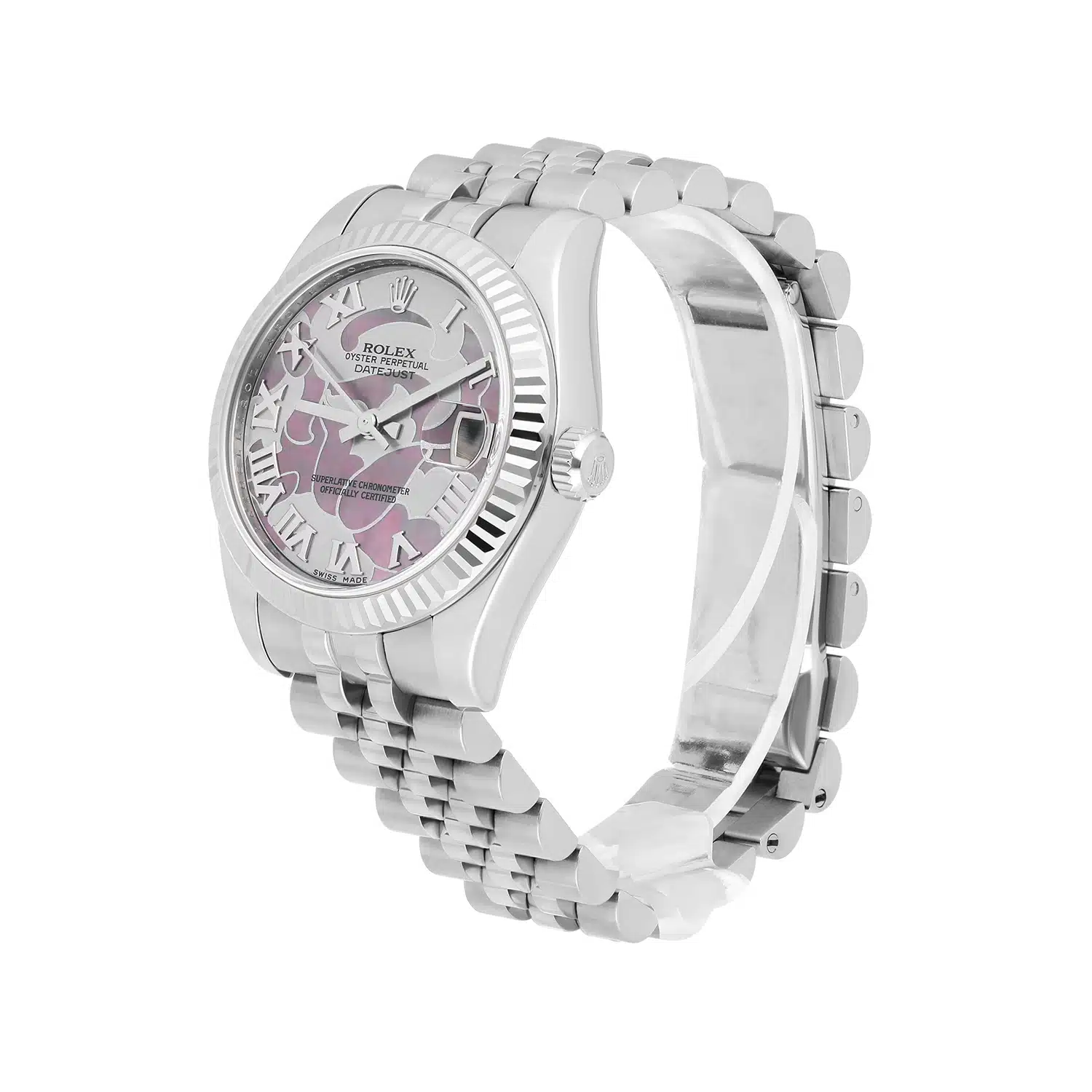 Rolex Datejust 31 Steel & White Gold 178274 Rare Goldust Dream Pearl Roman Dial – image 3