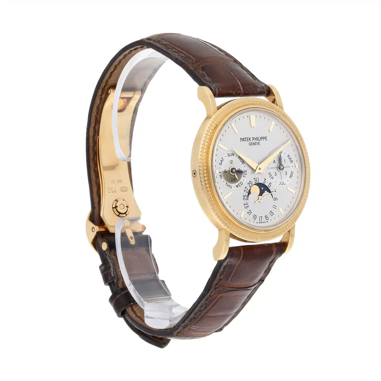 Patek Philippe Perpetual Calendar 18k Yellow Gold Watch 5039J Complete 2005 – image 3