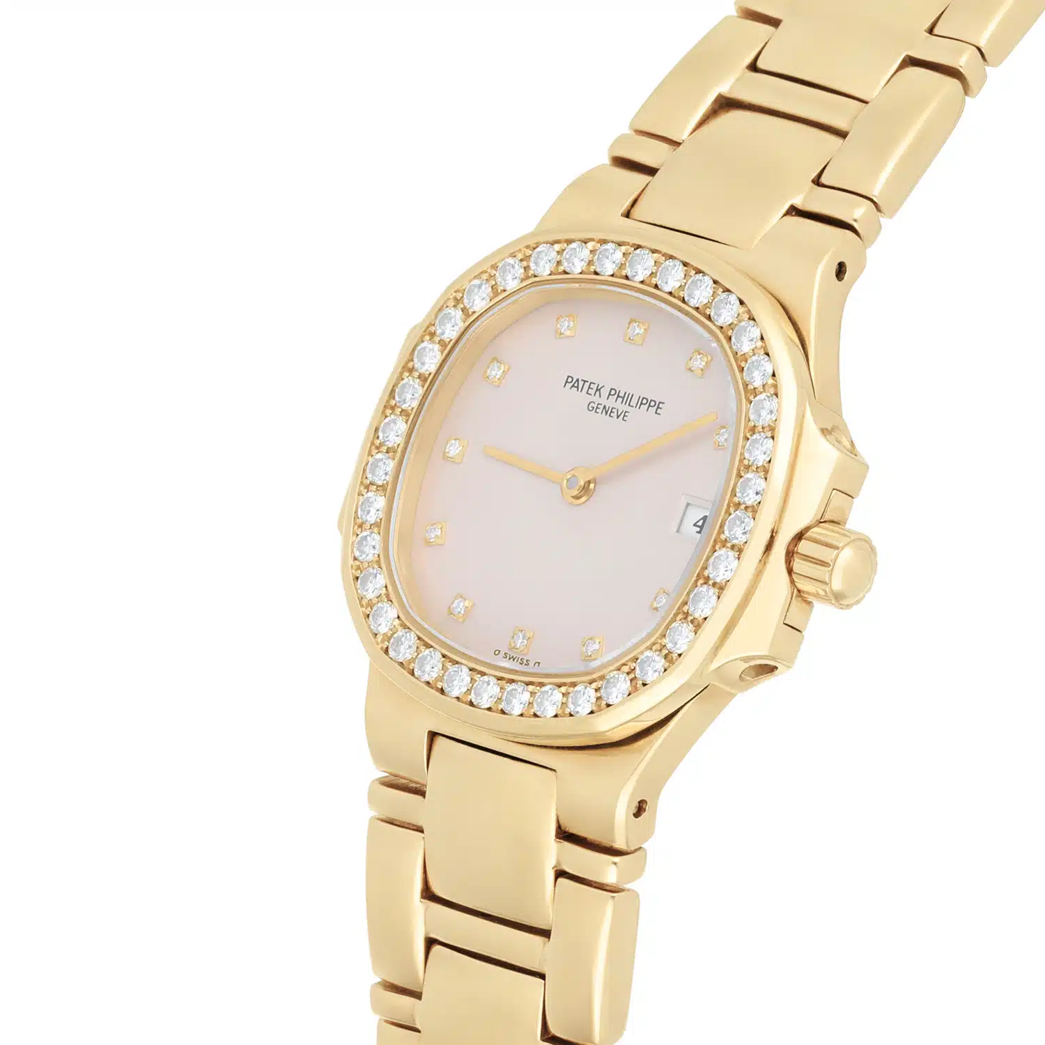 Patek Philippe Nautilus 4700/53 18K Yellow Gold and Diamonds 28mm Quartz Watch – image 4
